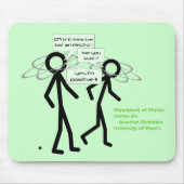 Een elektron grap verliezen - mousepad muismat (Voorkant)