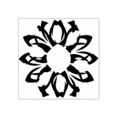 Eén Element Bloemmotief Rubber Stempel (Afrduk)