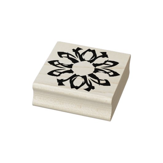 Eén Element Bloemmotief Rubber Stempel (Stempel)