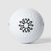 Eén element bloempatroon  golfballen (Voorkant)