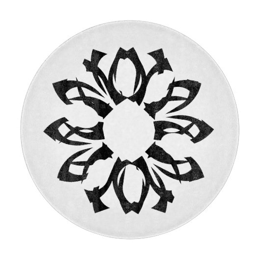 Eén element bloempatroon snijplank (Voorkant)