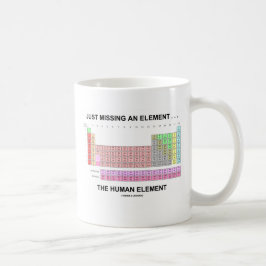 Een element ontbreekt... Het menselijke element Koffiemok