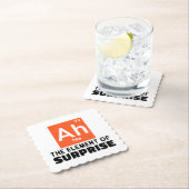 Een element van verrassing chemie grappige student kartonnen onderzetters (Insitu)