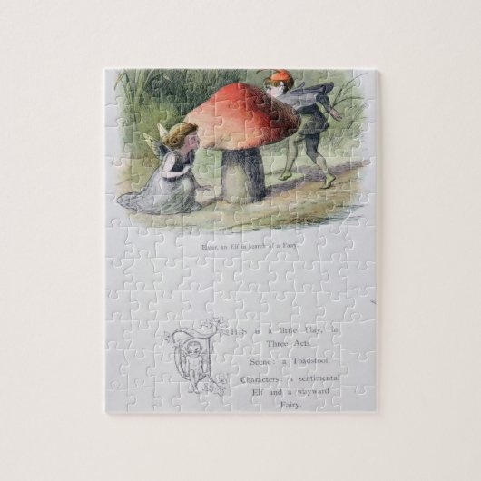 Een Elf in Search of a Fairy, illustratie van 'In Legpuzzel (Verticaal)