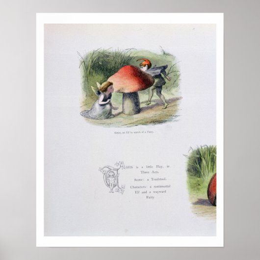 Een Elf in Search of a Fairy, illustratie van 'In Poster (Voorkant)