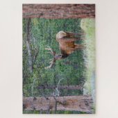 Een Elk terugkijkend | Rocky Mountains Legpuzzel (Verticaal)