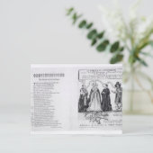 Een embleem van de antichrist briefkaart (Staand voorkant)
