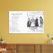 Een embleem van de antichrist canvas afdruk (Insitu (Woonkamer))