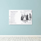 Een embleem van de antichrist canvas afdruk (Insitu (Houten vloer))