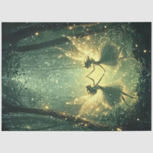 Een Emerald Forest Fairy Serie Ontwerp #4 Tissuepapier