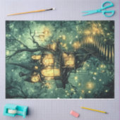 Een Emerald Forest Fairy Series Design #8 Tissuepapier (Craft)