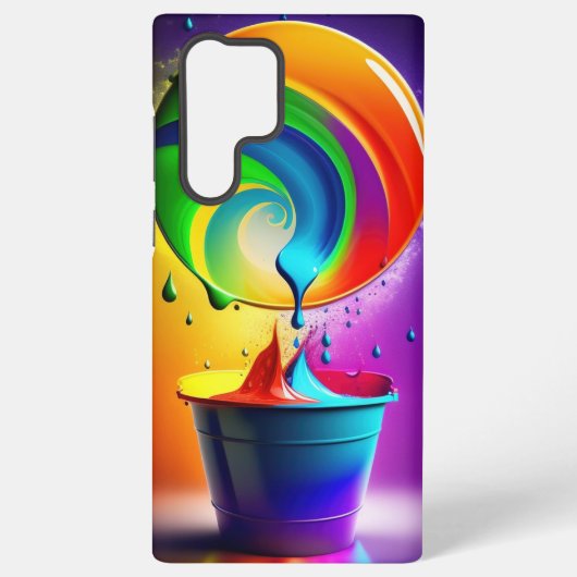 Een emmer kleur samsung galaxy hoesje (Achterkant)