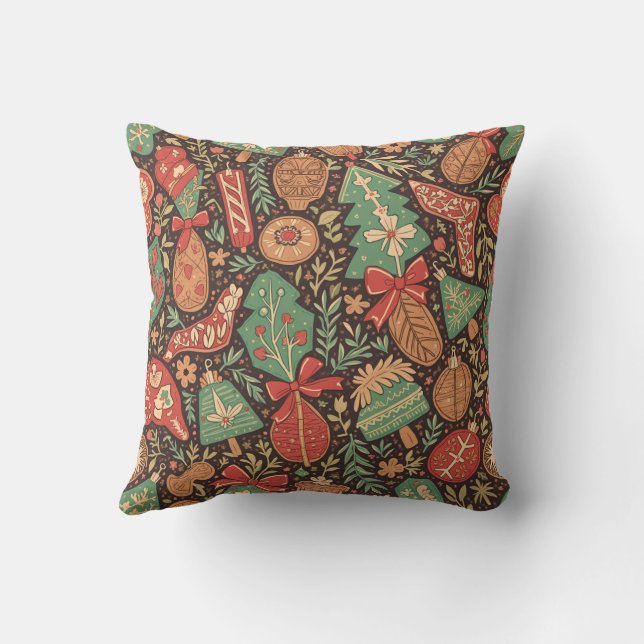 Een emotioneel kerstkussen kussen (Achterkant)