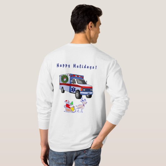 Een EMS-kerstcadeau T-shirt (Achterkant volledig)