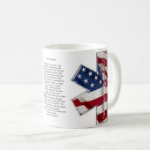 Een EMT Prayer Star Life-Mok Koffiemok (Voorkant rechts)