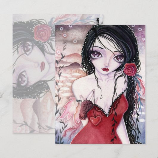 Een en alleen hart - Briefkaart (Voorkant / Achterkant)