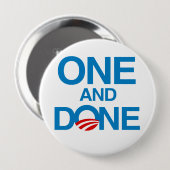 ÉÉN EN GEDAAN RONDE BUTTON 4,0 CM (Voorkant /achterkant)