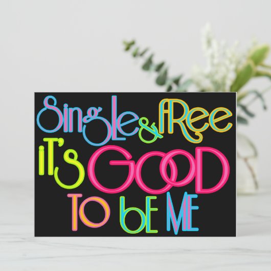 Eén en gratis kaart (Staand voorkant)