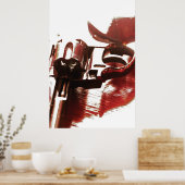 Een Enemy's Kisses van F.Terrer Poster (Keuken)
