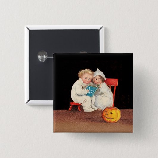 Een eng artikel lezen vierkante button 5,1 cm (Voorkant /achterkant)