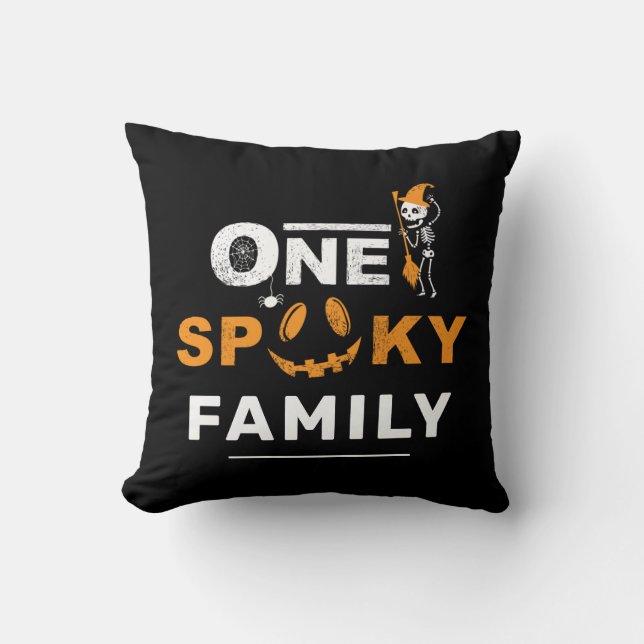 Eén eng Halloween-matchingsgezinspak Kussen (Voorkant)