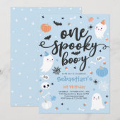 Eén enge Boo-y schattige Halloween-geest 1e verjaa Kaart (Voorkant / Achterkant)