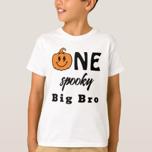 Eén enge grote broer Halloween bijpassende familie T-shirt