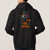 Een enge heks op een kamer hoodie (Achterkant)