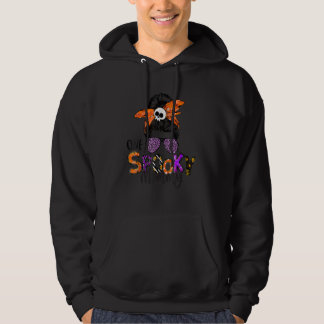 Een enge moeder rommelige knot vrouwen heks Hallow Hoodie