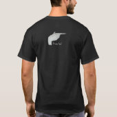 Een enge monsterhand met een leuke slogan t-shirt (Achterkant)
