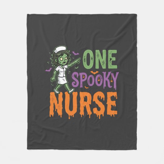 Een enge verpleegster Halloween-ontwerp (2)_1 Fleece Deken (Voorkant)