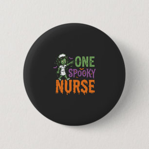Een enge verpleegster Halloween-ontwerp (2)_1 Ronde Button 5,7 Cm