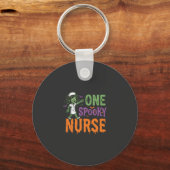 Een enge verpleegster Halloween-ontwerp (2)_1 Sleutelhanger (Voorkant)
