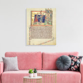 Een engel die de New Jeruzalem toont Canvas Afdruk (Insitu (Woonkamer))