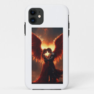 Een engel die een demon omhelst die vliegt Case-Mate iPhone case