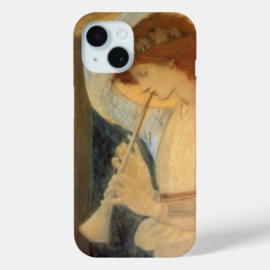 Een engel die een flageolet speelt van Burne Jones Case-Mate iPhone Case (Achterkant)