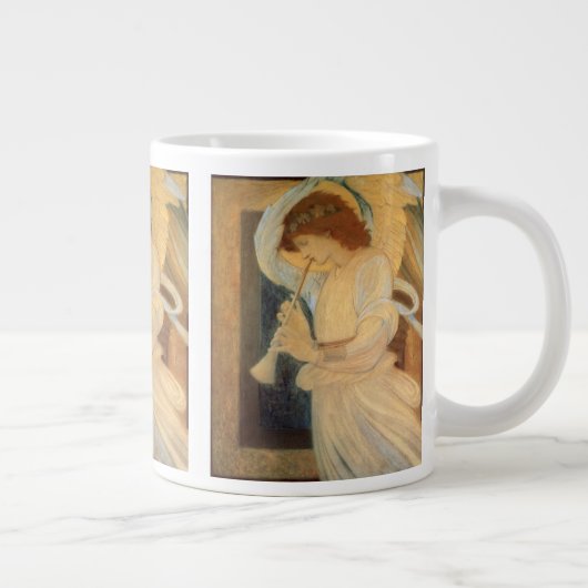 Een engel die een flageolet speelt van Burne Jones Grote Koffiekop (Rechts)