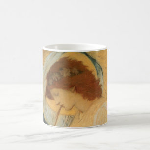Een engel die een flageolet speelt van Burne Jones Koffiemok