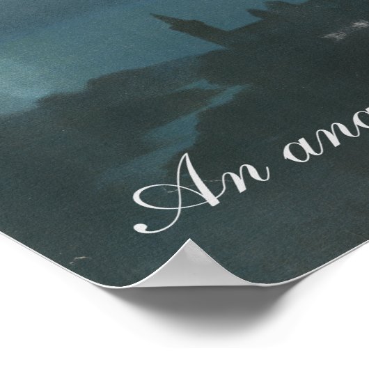 Een engel die je ziet op de foto poster (Hoek)