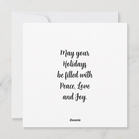 Een engel in de hemel die leugens kerstmis houdt feestdagenkaart (Achterkant)