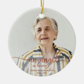 Een engel in de hemel Persoonlijke foto Memorial Keramisch Ornament (Voorkant)