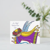 Een engel kijkt over jou briefkaart (Staand voorkant)