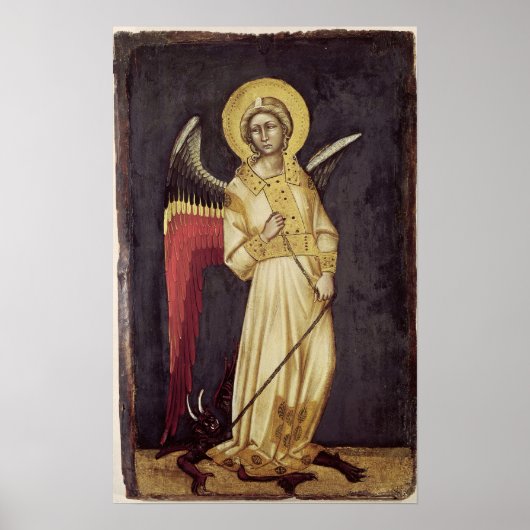 Een engel met een demon op een ketting poster (Voorkant)