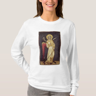 Een engel met een demon op een ketting t-shirt