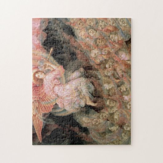 Een engel-pijp naar de zielen in de hel legpuzzel (Verticaal)