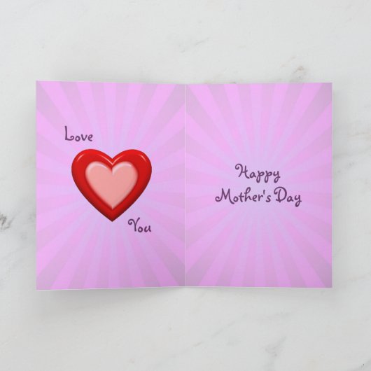 Een engel van een moeder Kaart (Binnen)