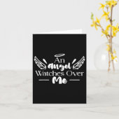 Een engel waakt over mij vader moeder vrouwen Mann Kaart (Gele Bloem)