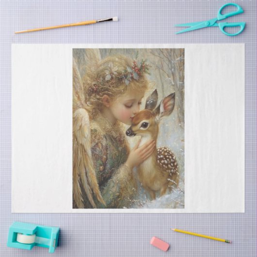 Een Engelenkus Tissuepapier (Craft)