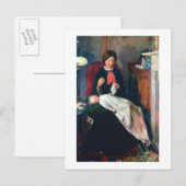 Een Engels Fireside van 1854-5 Briefkaart (Voorkant / Achterkant)