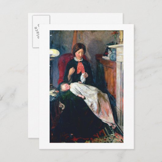 Een Engels Fireside van 1854-5 Briefkaart (Voorkant / Achterkant)